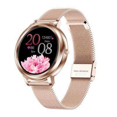 China GPS Navigation 2021 New Style Smart Watch With Full Touch Screen IP67 Round Waterproof Ladies MK20 Smart Watch for sale