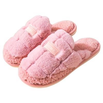 China Cushioning 2022 New Winter Warm Girl Slippers Base Cotton Men's Soft Non-slip Indoor Slippers for sale