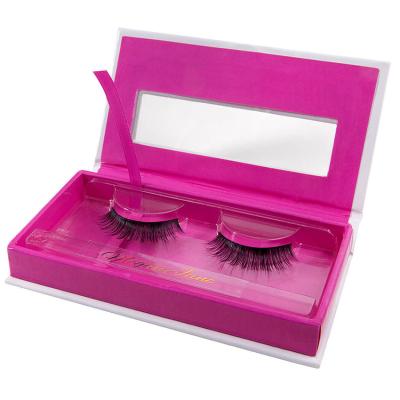 China SENLARRY Handmade Luxury False Magnetic Eyelashes Box Empty Eye Lashes Packaging Box for sale