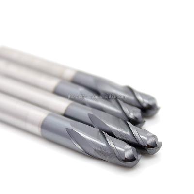 China CNC 2 Flutes Carbide Ball Nose Milling Machining Mills CNC Carbide Cutting Tool Ball Nose Liner End Mill Mills for sale