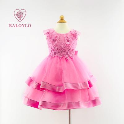 China Party Wear Sustainable Dresses For 12 Years Old Wedding Birthday Pary Children Kids Lace Up Dresses Girls Cotton for sale