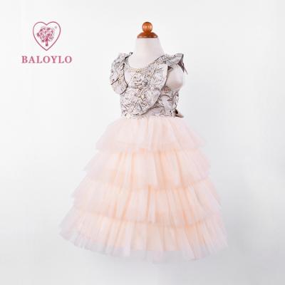 China Wholesale Princess Dresses Wedding Sleeveless Summer Pageant Little Girls Flower Baby Dress Anti-wrinkle for sale