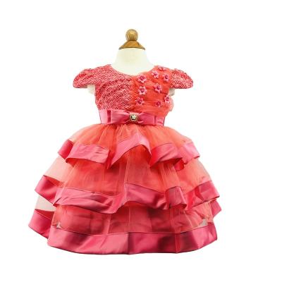 China Viable Princess Birthday Children Party Wear Flower Dresses For Girls Children Performance Fancy Dress for sale