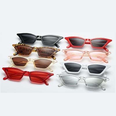 China Fashion Sunglasses Frame Cat Eye Sunglasses Ladies Small Street Shooting Retro Wild Glasses Colorful Sun Glasses Trend Women for sale