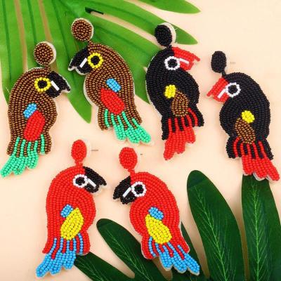 China Amazon CLASSIC Selling Creative MI Pearl Earrings Europe and America Bohemia Personality Animal Bird Earrings for sale