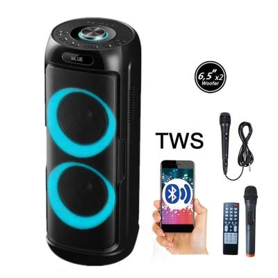 China High Quality 6.5' LINEN Phone Function Outdoor Loudspeaker Wireless Party Box Karaoke Loudspeaker 50W LG-602B TWS for sale