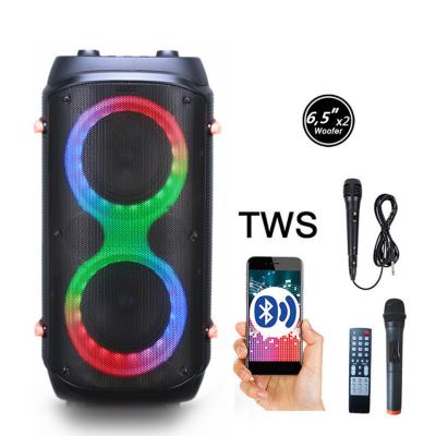 China Phone Operate LINEN 6.5' PartyBox 110 x2 50W LG-608B TWS Outdoor Portable Karaoke Speaker Party Sound Wireless Speaker for sale