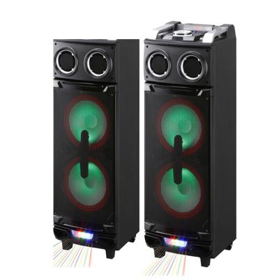 China USB/FM/Bluetooth/aux. - in /SD card /Wireless MIC 2020 best brand indoor subwoofer active DJ speaker stero speaker with led light for sale