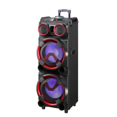 China Wireless Hi Fi System Music Speaker Bass Woofer 12' Large x2 Party Boombox Speaker With USB Card Player And Bluetoo Th for sale