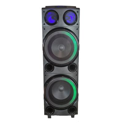 China Phone Operate LINEN 10 inch*2 60w Extra Bass Party Speaker Box LG-105B With Wireless MIC for sale