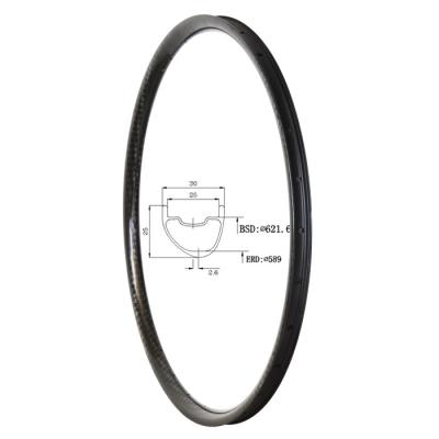 China Mountain Bikes Mountain 29er XC Bike Mtb Asymmetric Tubeless Ready Rim 25mm Wide 30mm Depth for sale