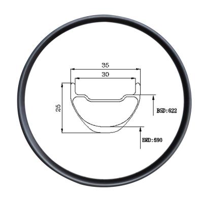 China Mountain Bikes Top-Fire UD Outdoor Tubeless Mountain Bike Carbon Edges 40mm Width 410g Super Light Carbon Edges mtb 29er For AM for sale