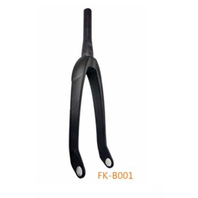 China New open BMX carbon bmx fork on sale 20 and 24 inch carbon forks for BMX tube1-1/2 taper FK-B001 for sale