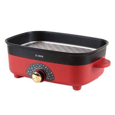 China Nonstick Cooking Outdoor Family Gathering Electric Pans Multifunctional Cooker Pot Nonstick Coating Hot Pan for sale