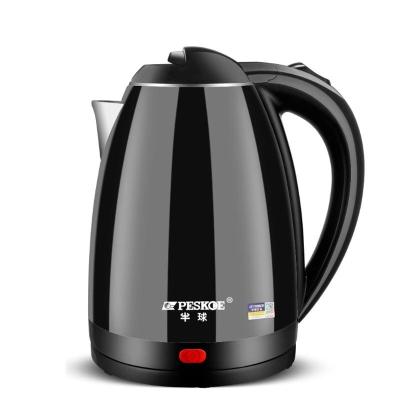 China 2022 New Arrival 360 Degree Base Rotation Double Wall Construction Hold Down Portable Hot Black Electric 2.0L Kettle for sale