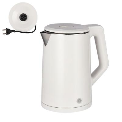 China 360 Degree Rotation Factory Professional Manufacturing Base Commercial White Electric Kettle 2.0l With Upgraded Stainless Steel for sale