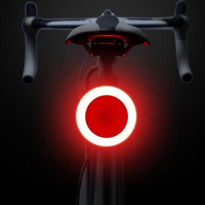 China USB Bike Accessories Waterproof Rechargeable Rear Light Bar Triangle Heart Star Shape Waterproof Red LED Bicycle Tail Light for sale