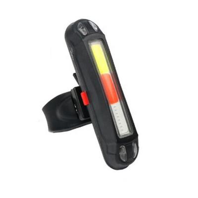 China USB Rechargeable Mountain Bike Seatpost Rear Lamp Waterproof Waterproof Night Warning Led Bicycle Tail Light Blue Red Green White for sale