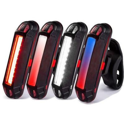 China USB Rechargeable Bicycle Tail Lights Riding Helmet Headlights Rechargeable Road Safety Lamp Recycling Ultra Bright Warning COB Led Bike Rear Light for sale