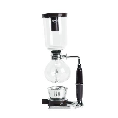 China The Factory Stocked Wholesale Price 3/5 Cup Borosilicate Glass Siphon Vacuum Coffee Maker for sale