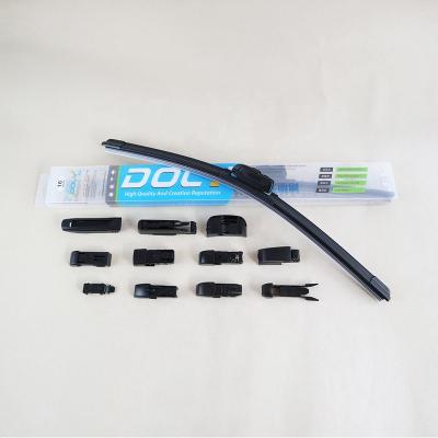 China Soft car wipers natural rubber wiper blades multi-function frameless wiper multi-adapers for sale