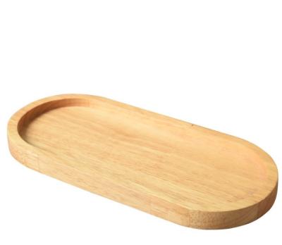 China China household oval wooden tray valet wooden tray is used for storing breakfast food for sale