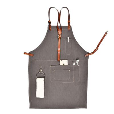 China Barber Aprons Factory Drink/Food SHANGMEIYUAN Custom Design Designs Leather Aprons Now for sale