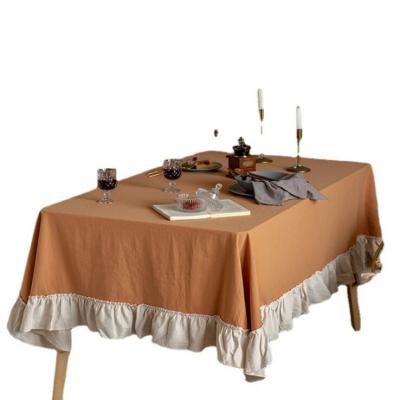 China Europe Table Cover Factory Cheap Original Tablecloth Spandex Cloths White Rectangle Tablecloth for sale