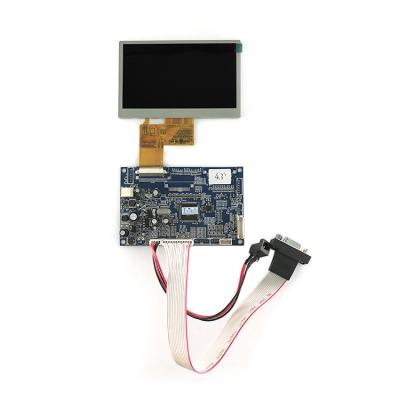 China High quality industrial application 4.3 inch IPS RGB 800*480 40pins LVDs 800nit tft lcd display module for sale