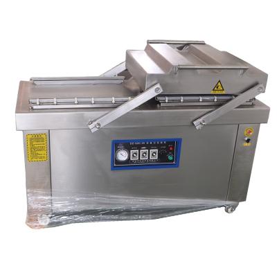 China Hotels Continuous Sealer Double Chamber Vacuum Packing 305 Stainless Steel Food Machine for sale