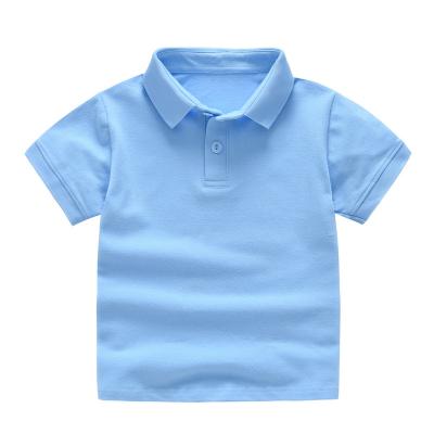 China 2020 wholesale original QUICK DRY solid color children's clothing child cotton boy's T-shirt polo shirts bouquite for sale