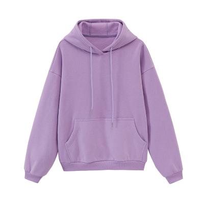 China 2020 Custom Solid Color Anti-shrink Sweatshirts Autumn Winter Fleece Oversize Oodies Terry French Hoodies for sale