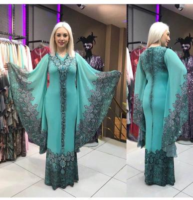 China Plus Size Dry Cleaning African Dresses For Women Dashiki Print Sexy Slim Evening Party Maxi Printing Africa Dress Ruffle Sleeve V-Neckline Africa Dress for sale