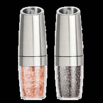 China Amazon Minimalist Hot Sales Gravity Electronic Salt and Pepper Mill Spice Grinder With LED Light In Stock for sale