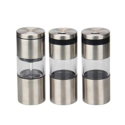 China Hotel Large Capacity Salt and Pepper Grinder Portable Pepper Mill Set for sale