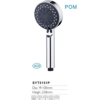 China Without Switch High Quality 5 Function Shower Head Bathroom Hand Shower POM KTW for sale