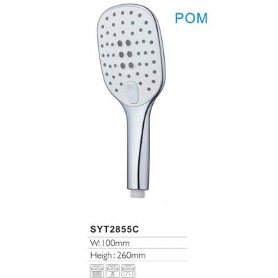 China Without Turnout Hot Sale POM Plastic Water Saving Bathroom Rainfall Hand Shower for sale