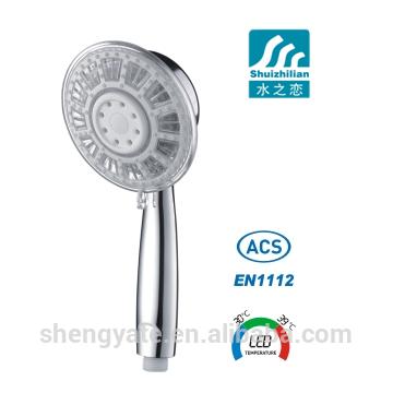 China With diverter high pressure led hand shower head water saving shower head for sale