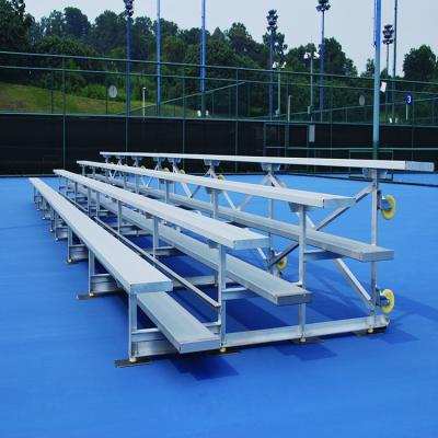 China Easy To Install And Disassemble Exterior Galvanized Frame Tip And Roll Up Aluminum Bleacher Seating Metal Construction Bleacher for sale