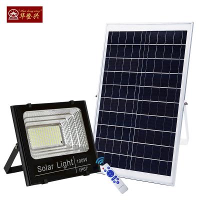 China LANDSCAPE factory sales price reflector lamp 32650 battery polysilicon solar panel 25w 40w 60w 100w 200w 300w led solar flood lights for sale