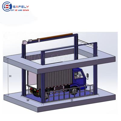 China Factory Price-4 Post Cargo Hydraulic Hotels Four Column Crane 4 Post Bridge Car Lift-For Sales for sale