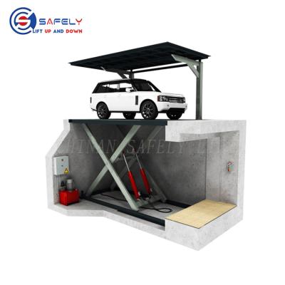 China Hydraulic Car Lift Platform Underground Scissor Car Lift Double Parking Platform for sale