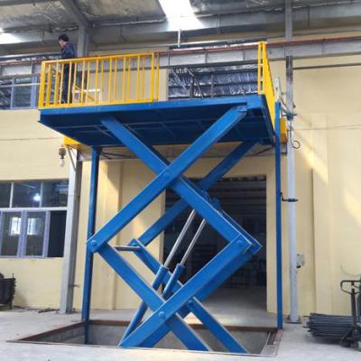 China Hotels 3000kg 6000kg Double Parking Garage Scissor Car Lift Stationary Scissor Lift Table Platform Car Lift for sale