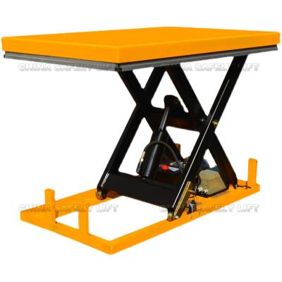 China Workshop use 2000kgs 3m scissor cargo lift for warehouse and workshop for sale