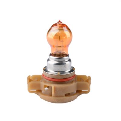 China Quartz Glass + Stainless Steel Halogen Bulb Car Light Amber Xenon Headlight Car Turning Accessory Light PY24W for sale