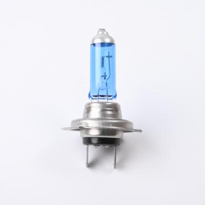 China 100w Car Light Quartz Glass Car Light Bulb H7 White Headlights Halogen Bulbs for sale