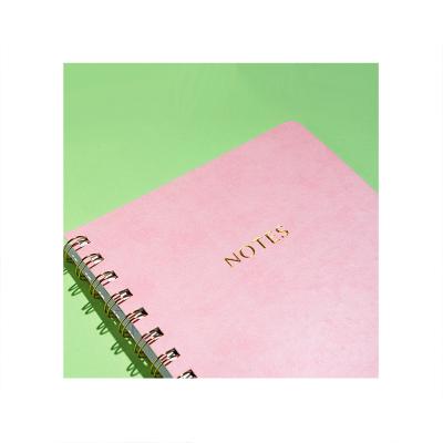 China Horizontal Line Stationery Hardcover Book B5 Hardcover Diary Spiral Notebook PU Leather Office Notebook for sale