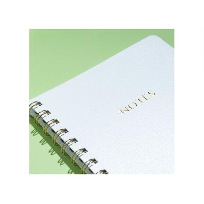 China Factory Wholesale Office B5 Spiral Notebook Leather Horizontal Line Line Stationery Hardcover Book PU Notebook for sale