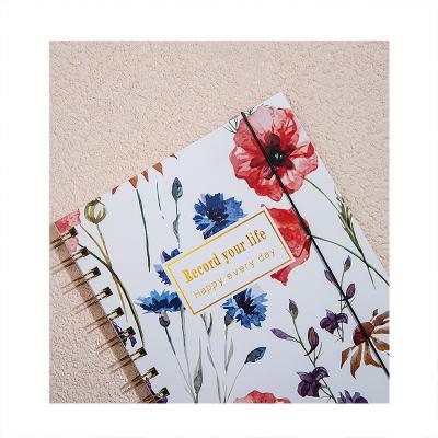 China Custom Printed Creative Hardcover Spiral Notebook Diary B5 Bandage Student Diary Notebook Work Book for sale