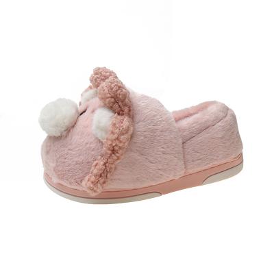 China Funny Plush Slipper Women Winter Slippers Fashion Trend Christmas Home Indoor Warm Fluffy Shoes Non-slip Funny Shoes for sale